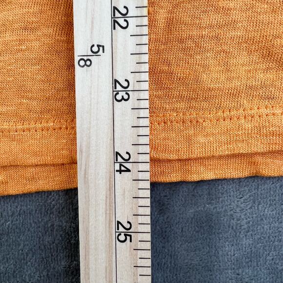 J. Jill Love Linen Boxy Short Sleeve T-Shirt Womens Size L Orange 100% Linen - Picture 5 of 13